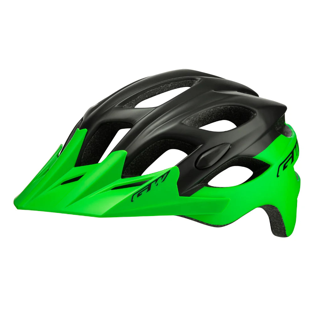 Casco de ciclismo GW 015 Enduro MTB negro mate/verde