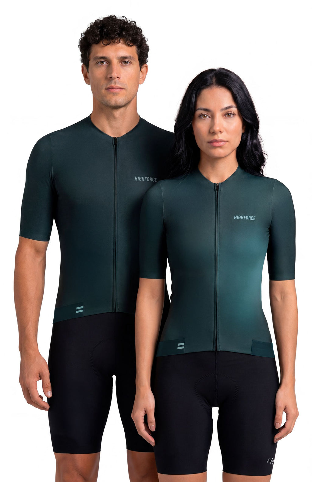 Jersey de Ciclismo Unisex HighForce Verde Oscuro