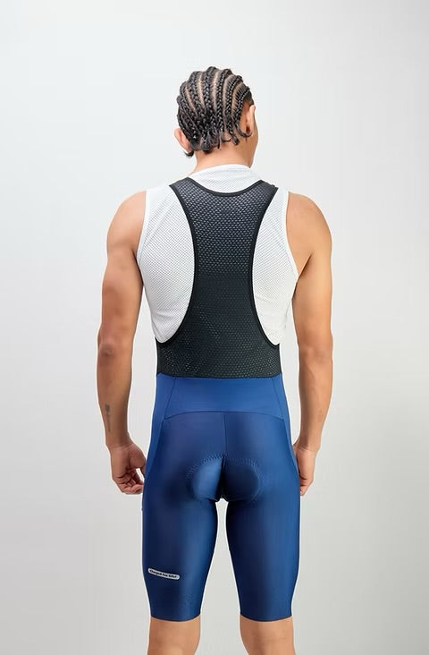 Licra de ciclismo Ionik Onix azul oscuro con cargaderas para hombre