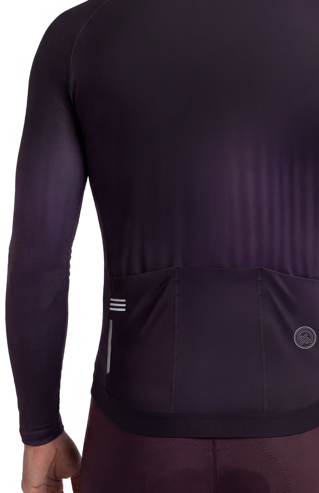 Jersey de Ciclismo Manga Larga Unisex HighForce Morado Oscuro