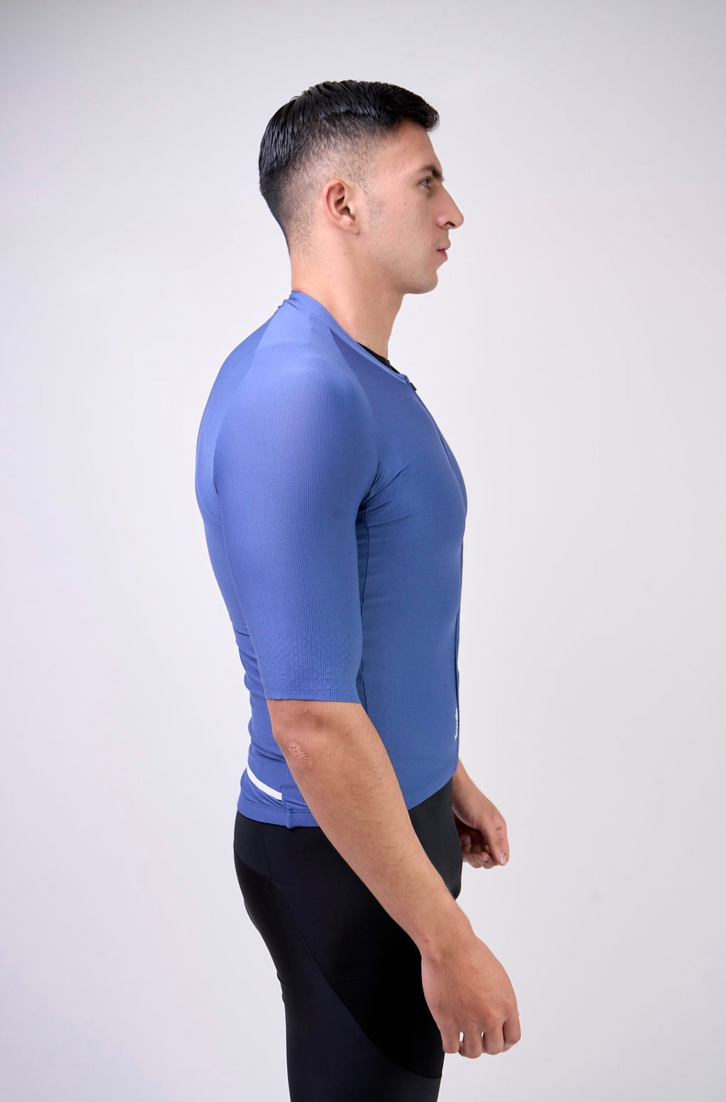 Jersey de ciclismo Ionik Start masculino manga corta azul