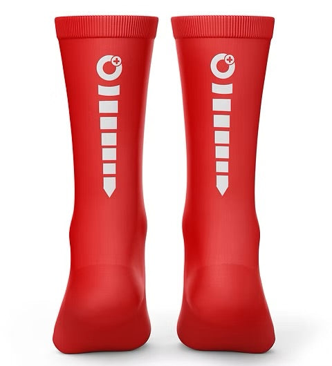 Medias de ciclismo Ionik Rojas con Reflectivo