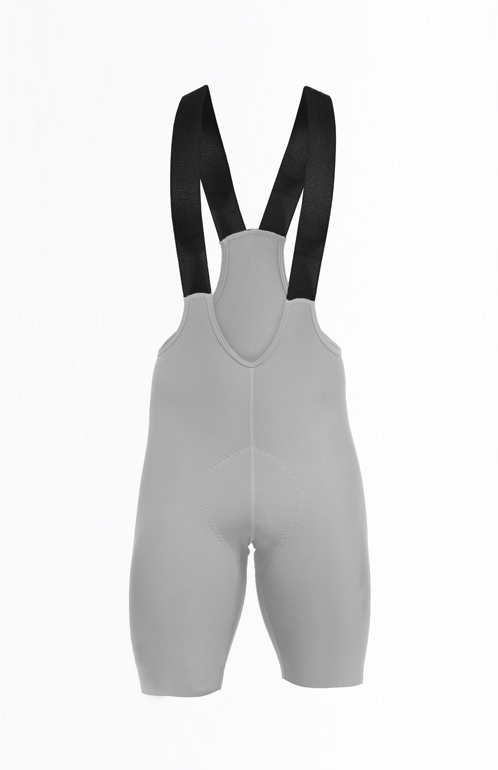 Licra de ciclismo Highforce Classic gris con cargaderas para mujer