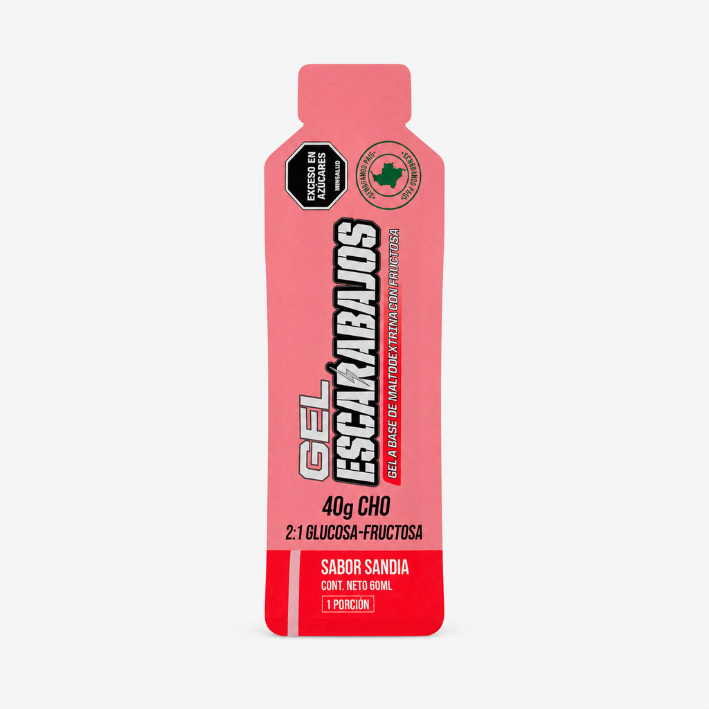 Gel Energético Escarabajos Sandía 40 gr CHO 60 ml