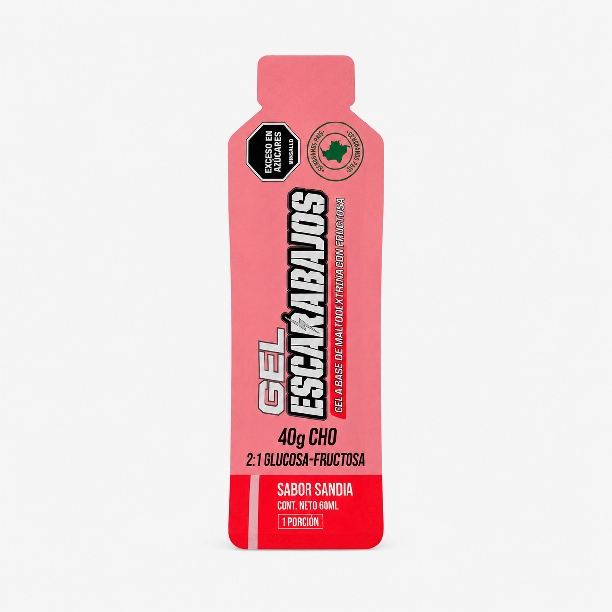 Gel Energético Escarabajos Sandía 40 gr CHO 60 ml