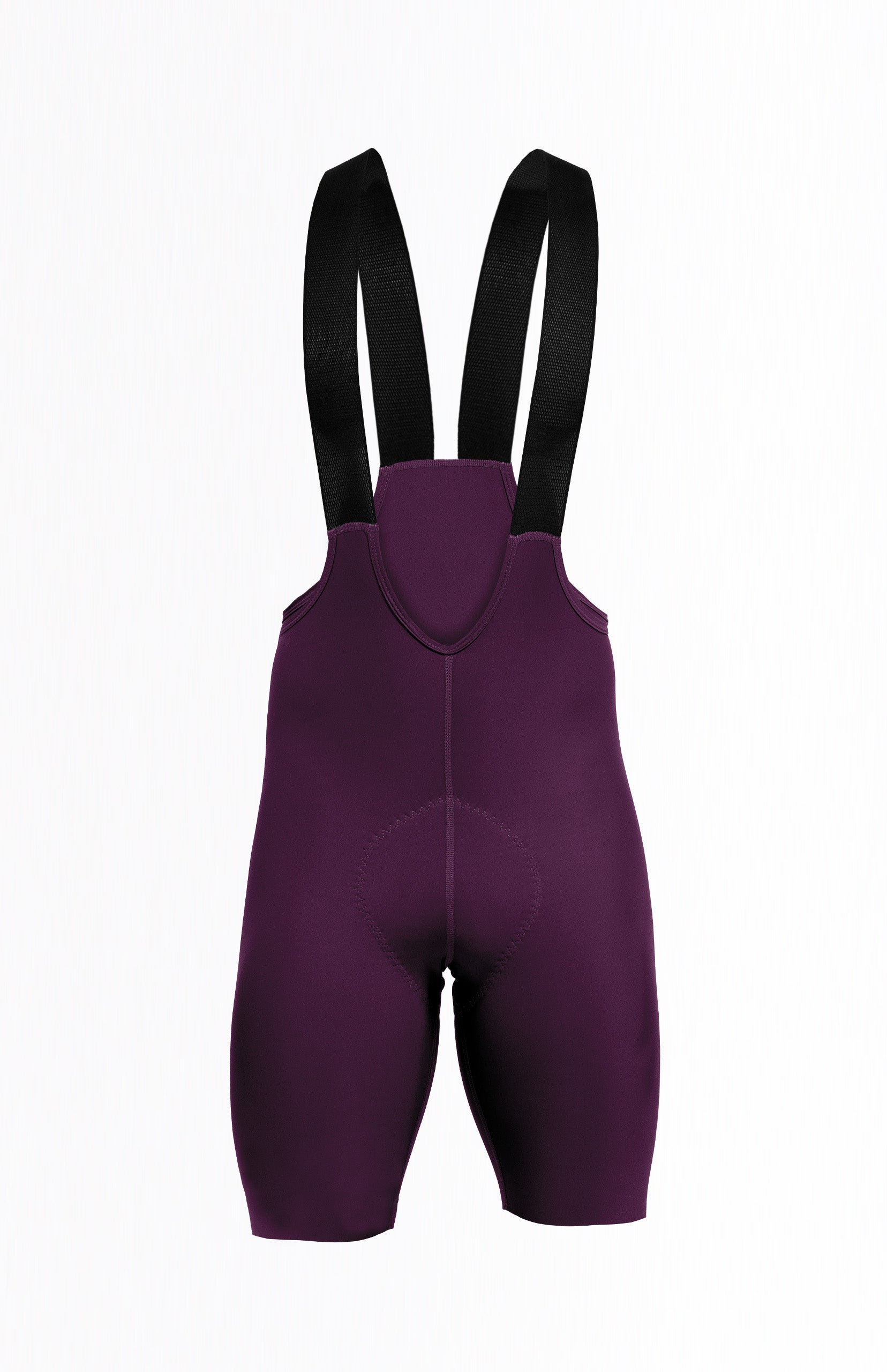 Licra de ciclismo Highforce Classic morada con cargaderas para hombre