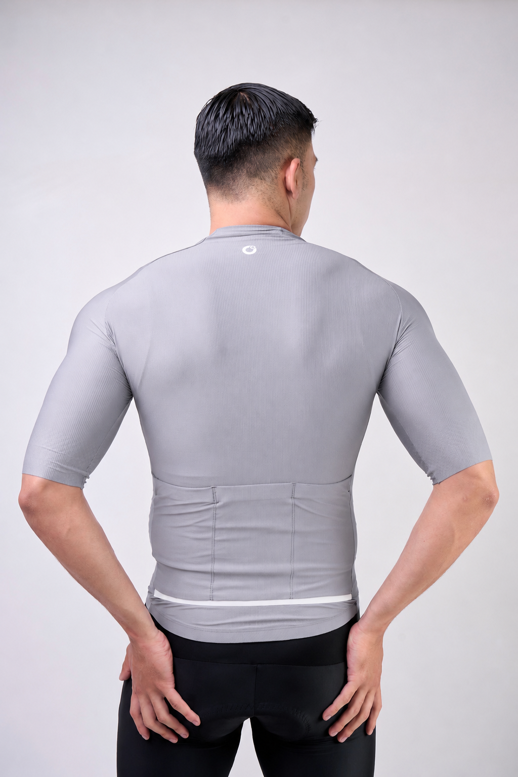 Jersey de Ciclismo Ionik Start Masculino Manga Corta Gris