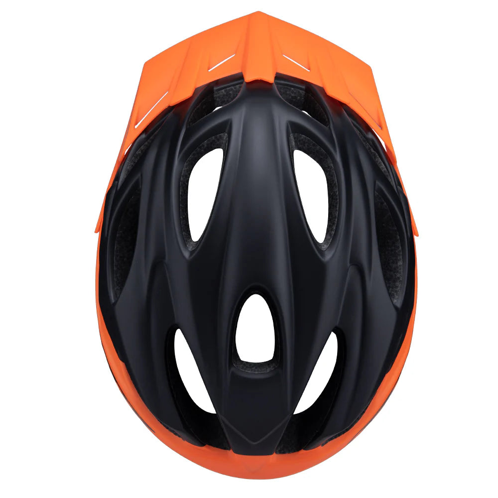 Casco de ciclismo GW 015 Enduro MTB negro mate/naranja