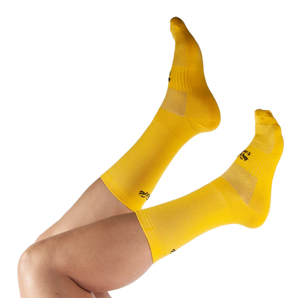 Medias de Ciclismo Taba Clásica Amarillo