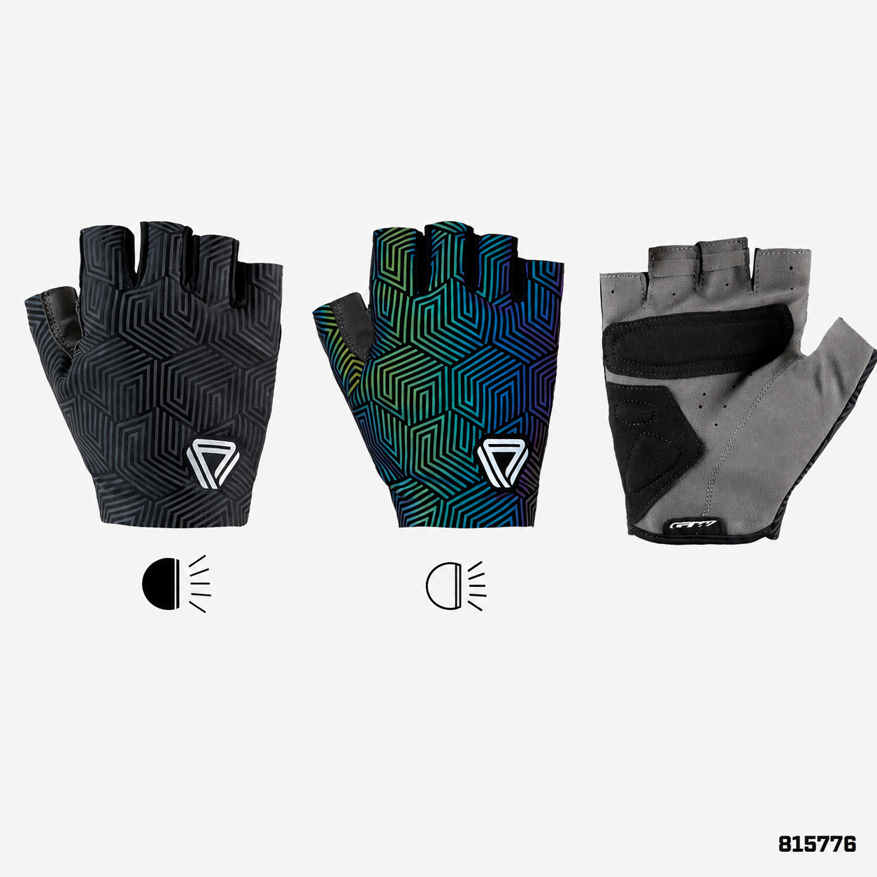 Guantes cortos de ciclismo GW Full Reflective