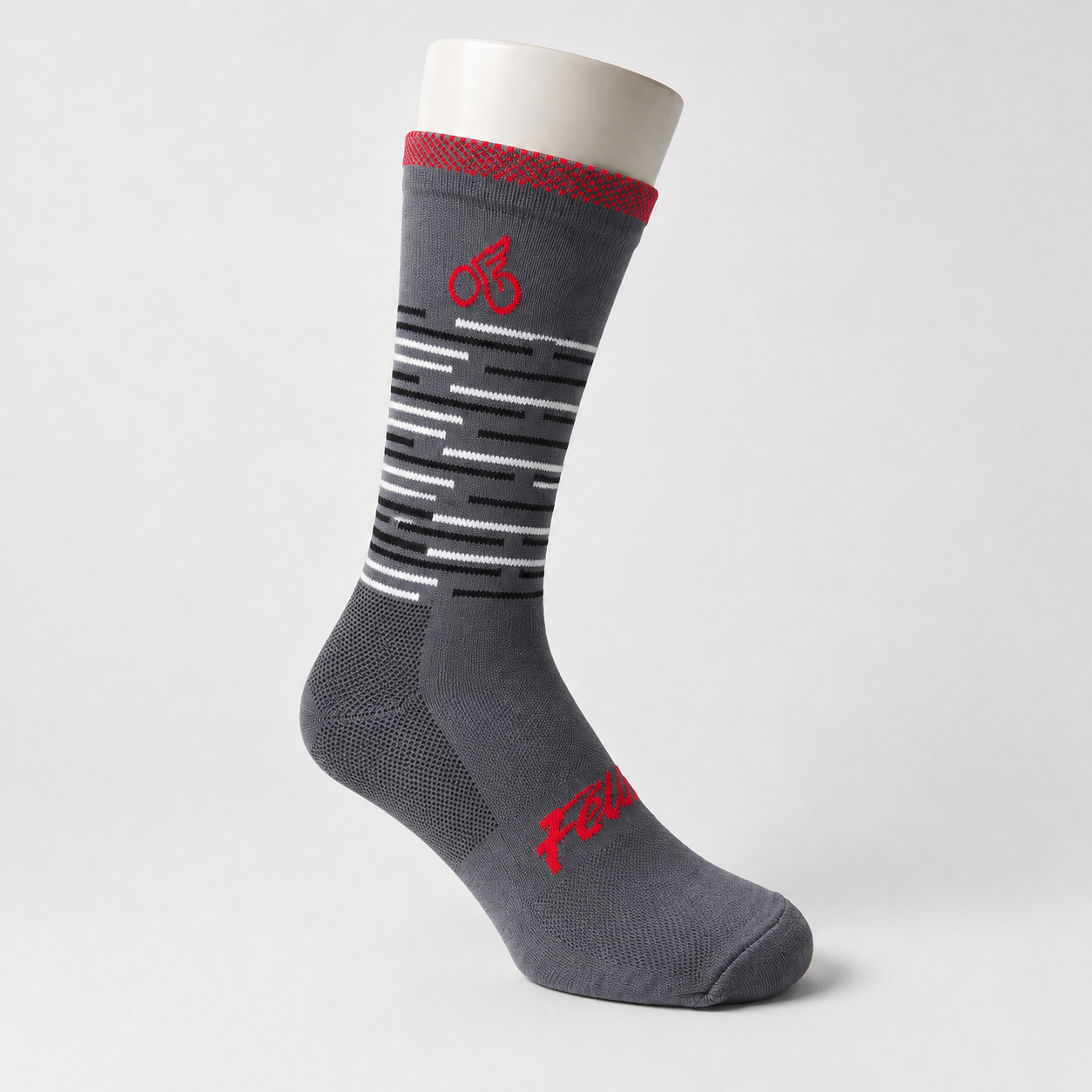 Medias Deportivas Felix Gris Rojo Blanco Talla Única