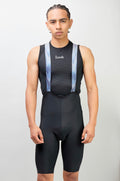 Pantaloneta de ciclismo Ionik Tubular negra masculina con cargaderas