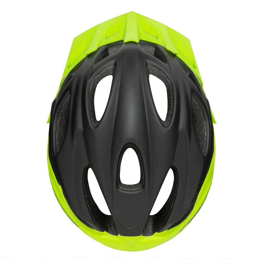 Casco de ciclismo GW 015 Enduro MTB negro mate/amarillo neón
