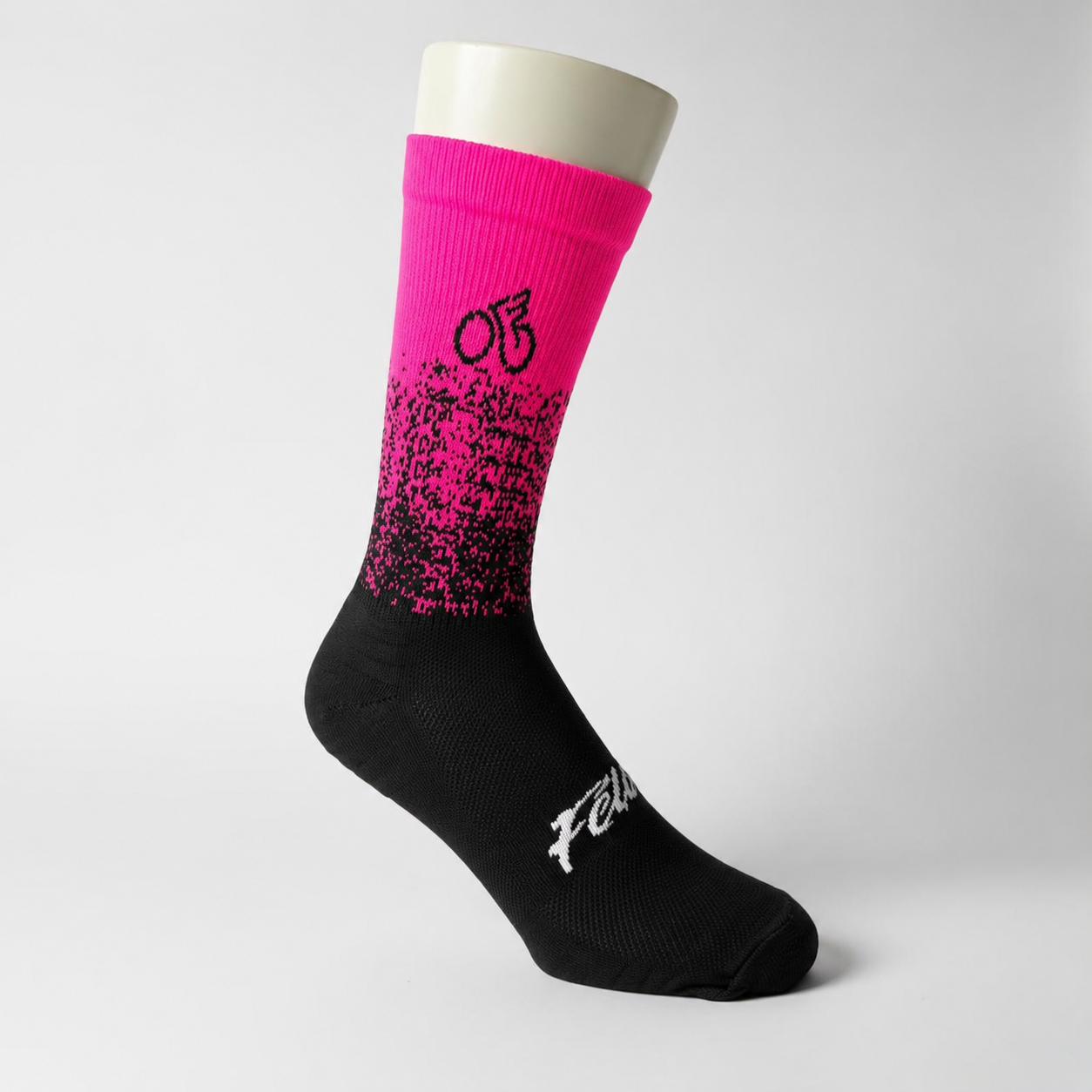 Medias Deportivas Felix Negro Fucsia Talla Única