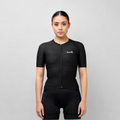 Jersey de ciclismo Ionik Start femenino manga corta negro
