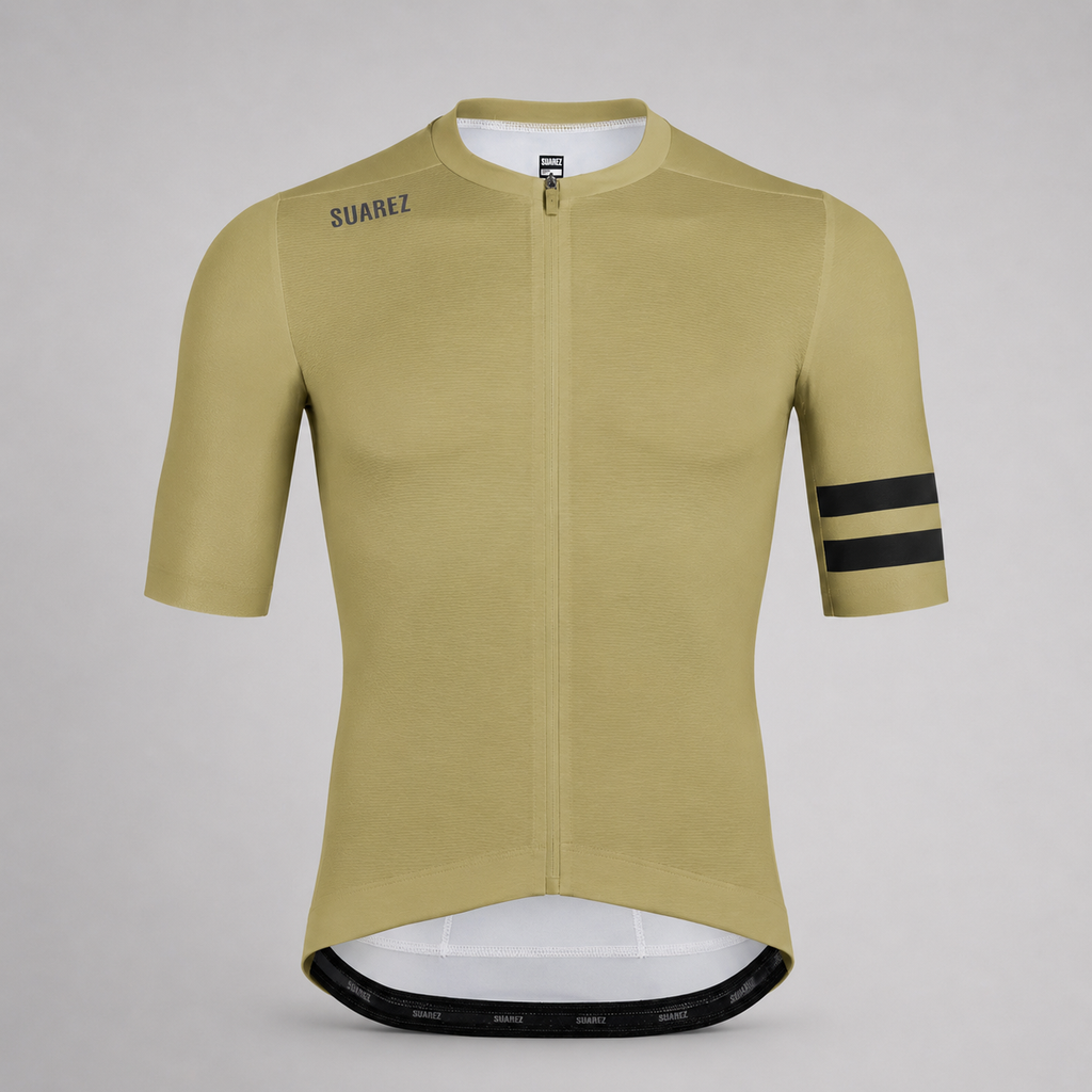Jersey de ciclismo Suarez Hombre Solid Green Gold 2.4
