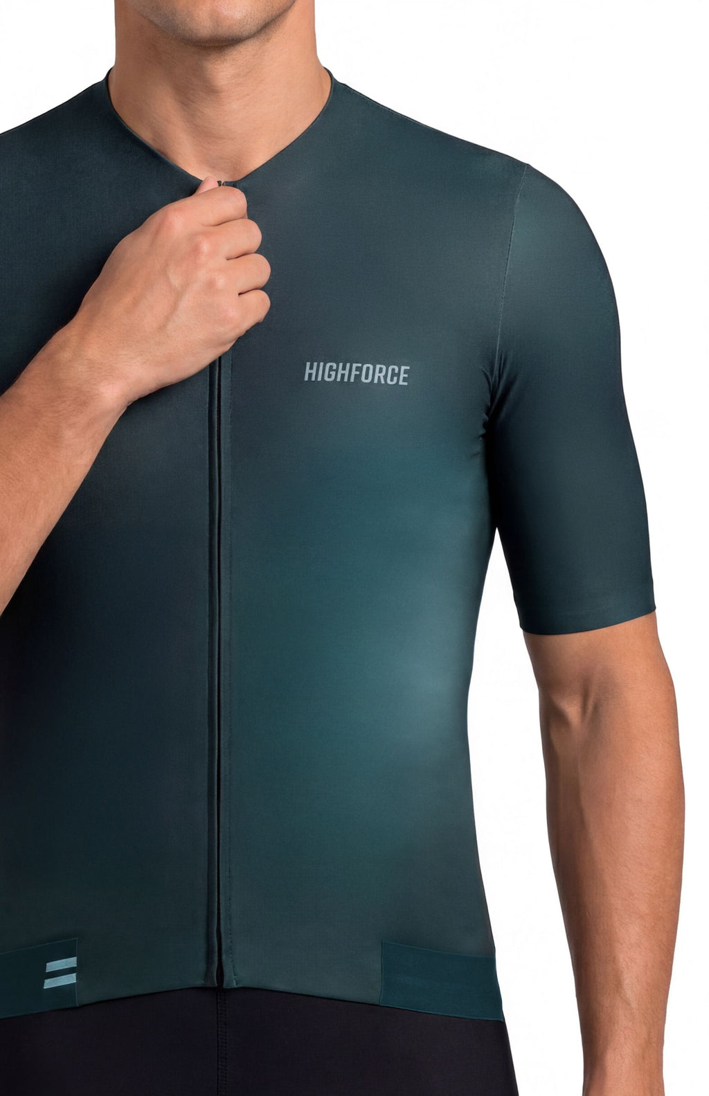 Jersey de Ciclismo Unisex HighForce Verde Oscuro