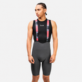 Pantaloneta de ciclismo Ionik Tubular gris masculina con cargaderas