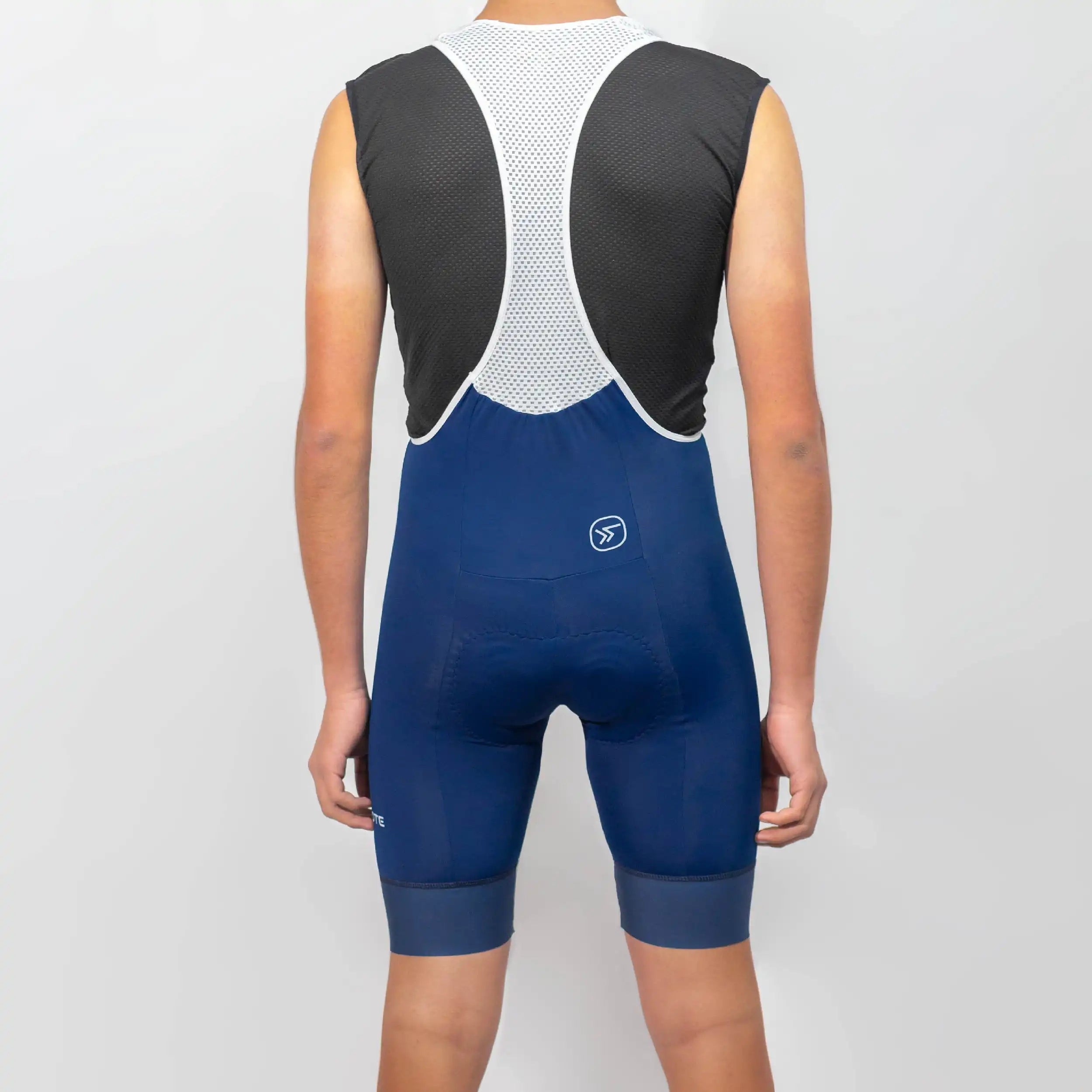 Licra de ciclismo Capote Hombre Corta Plus azul con cargaderas