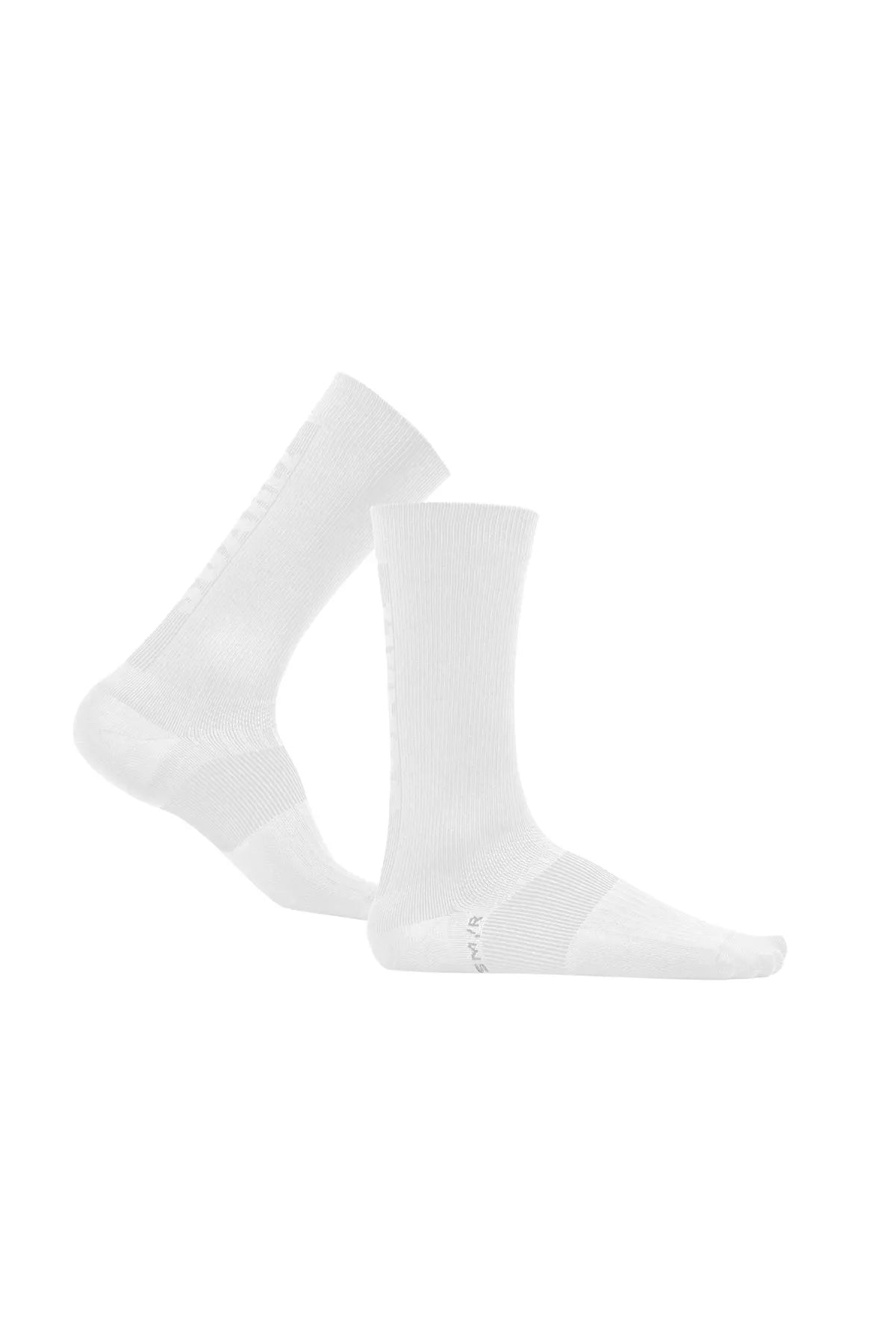 Medias de ciclismo Suárez 7” Real White