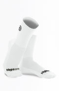 Medias de ciclismo Highforce compresivas reflectivas blancas