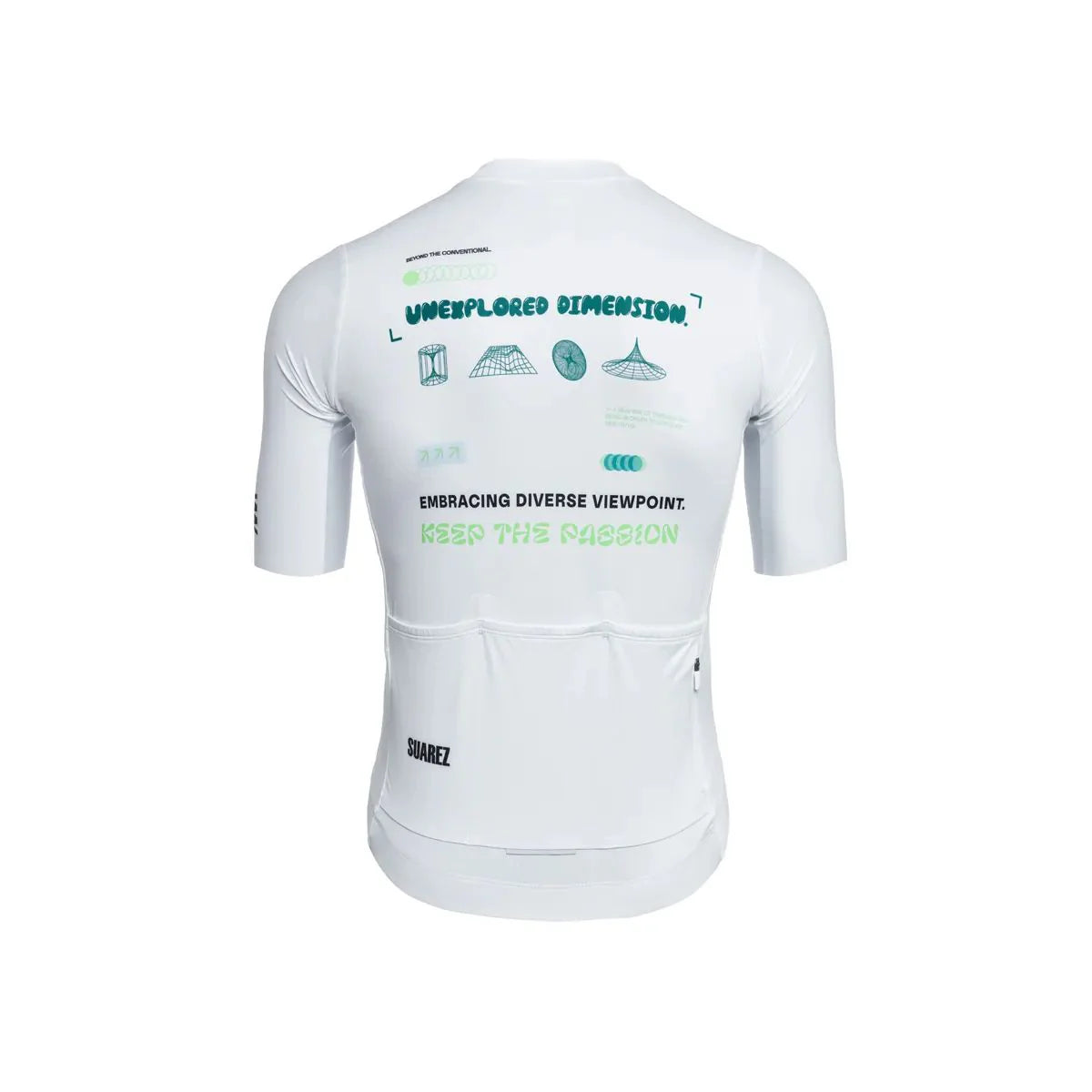 Jersey de ciclismo Suarez Hombre Lock Silver White 2.4