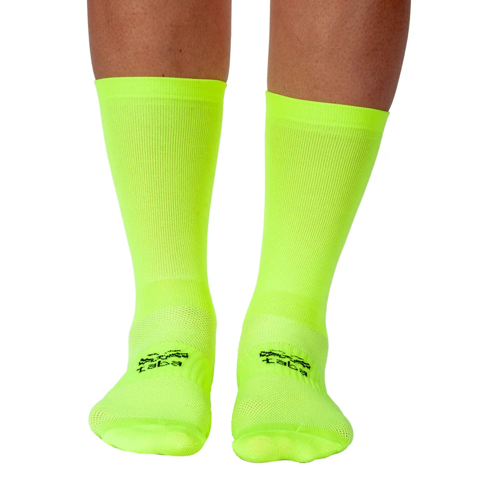 Medias de Ciclismo Taba Clásica Verde Neón