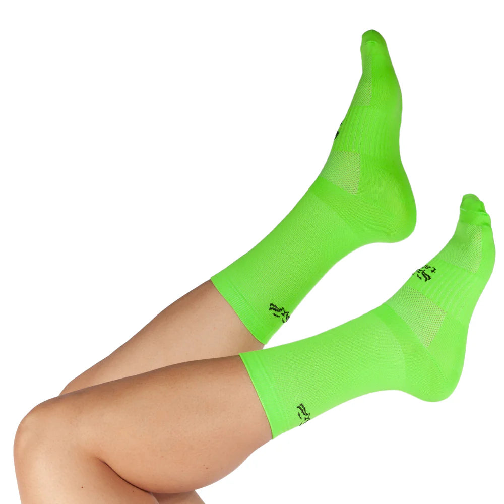 Medias de Ciclismo Taba Clásica Verde Limón