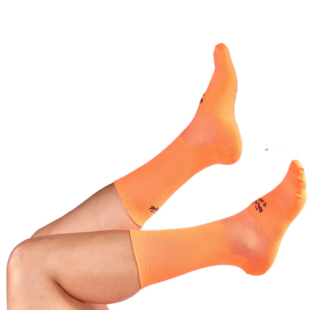 Medias de Ciclismo Taba Clásica Naranja