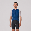 Jersey de ciclismo GW Hombre Sleek Azul