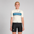 Jersey de ciclismo GW Mujer Montañas de Macondo Beige
