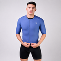 Jersey de ciclismo Ionik Start masculino manga corta azul