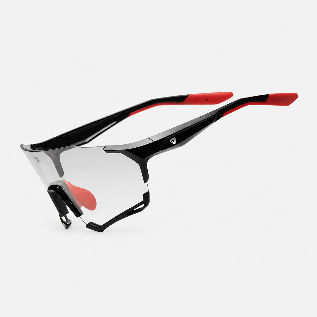 Gafas de ciclismo GW Faster fotocromáticas negras