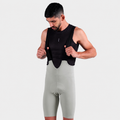 Licra de ciclismo Highforce Classic gris con cargaderas para hombre