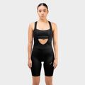 Licra de ciclismo Ionik Onix negra con cargaderas para mujer