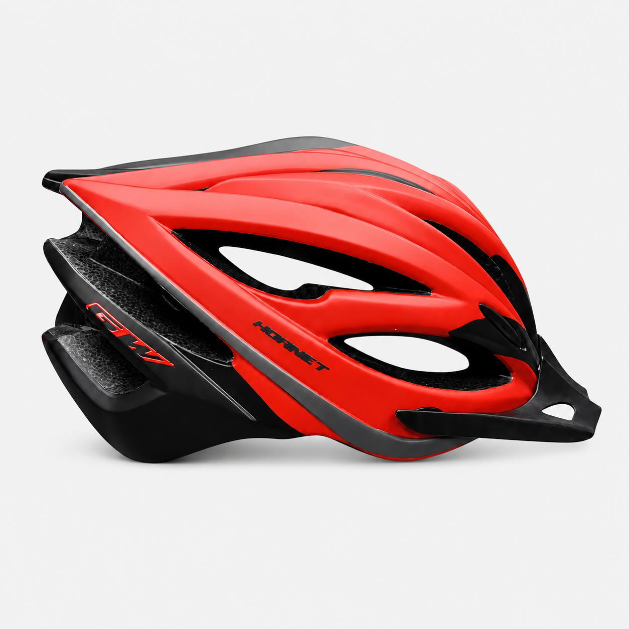 Casco de ciclismo GW Hornet MTB negro mate/rojo mate
