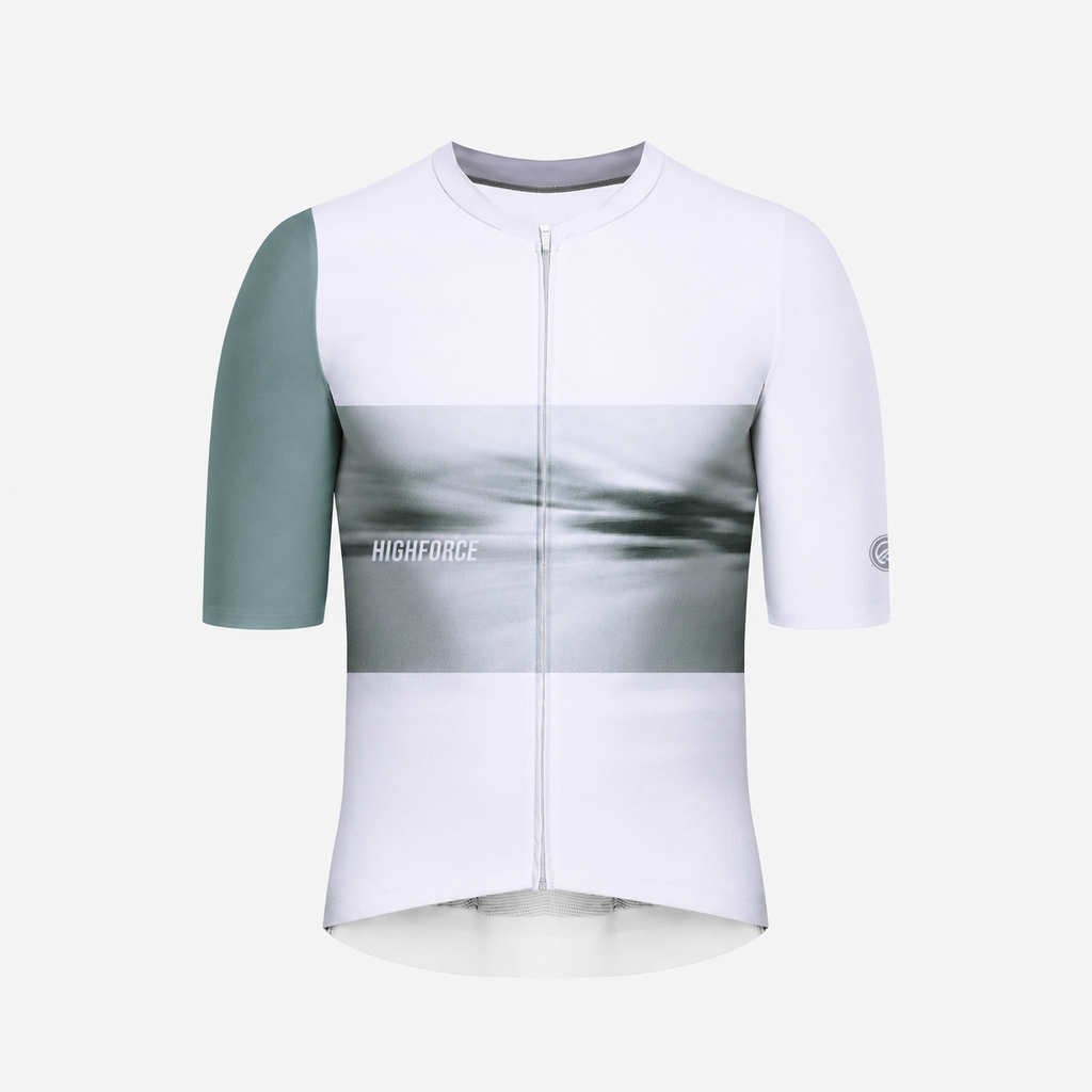 Jersey de ciclismo HighForce Unisex White/Grey